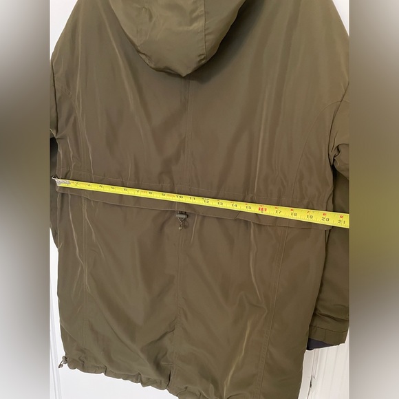 Athleta Vortex reversible down parka quilted jacket green, size XS - Picture 12 of 16